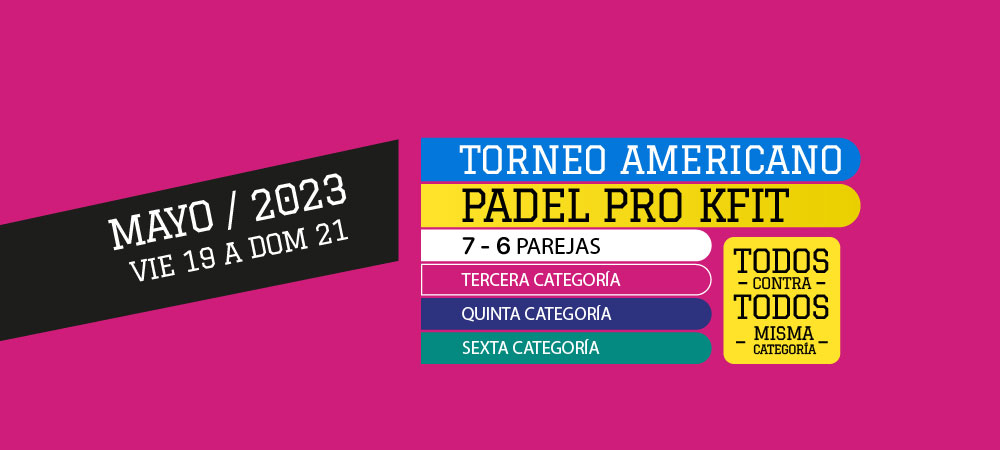 Torneo Americano 19/21 Mayo - ClubKFIT